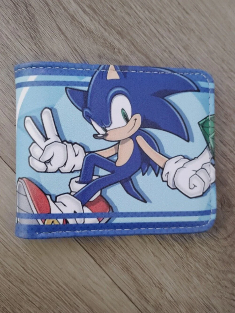 New Sonic the hedgehog anime manga leather wallet